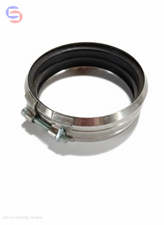 Obejma Rapid DN150 W2 KZO - używana złączka kanalizacyjna